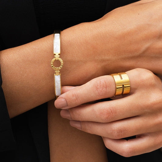 Ring Hi-lo Chunky 18K Gold Plated