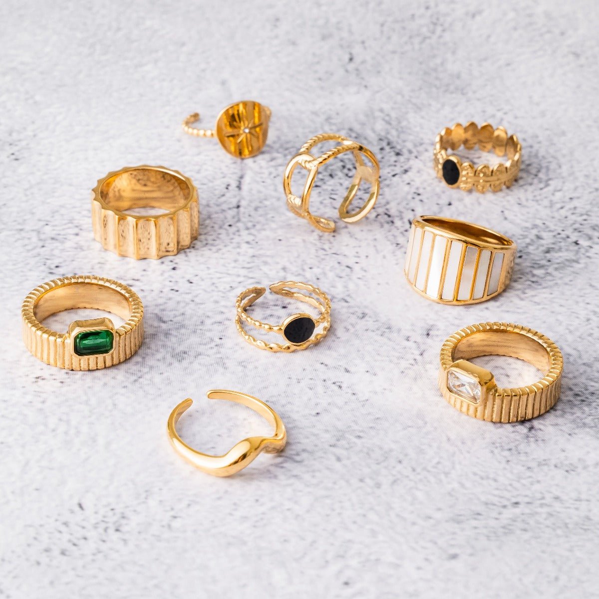 Aspen 18K Gold Plated Ring