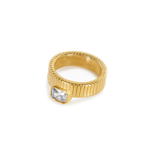 Ring Capri Crystal 18K Gold Plated