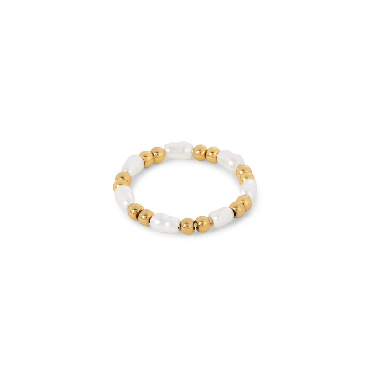 Ring Dress Pearl 18K Gold Plated