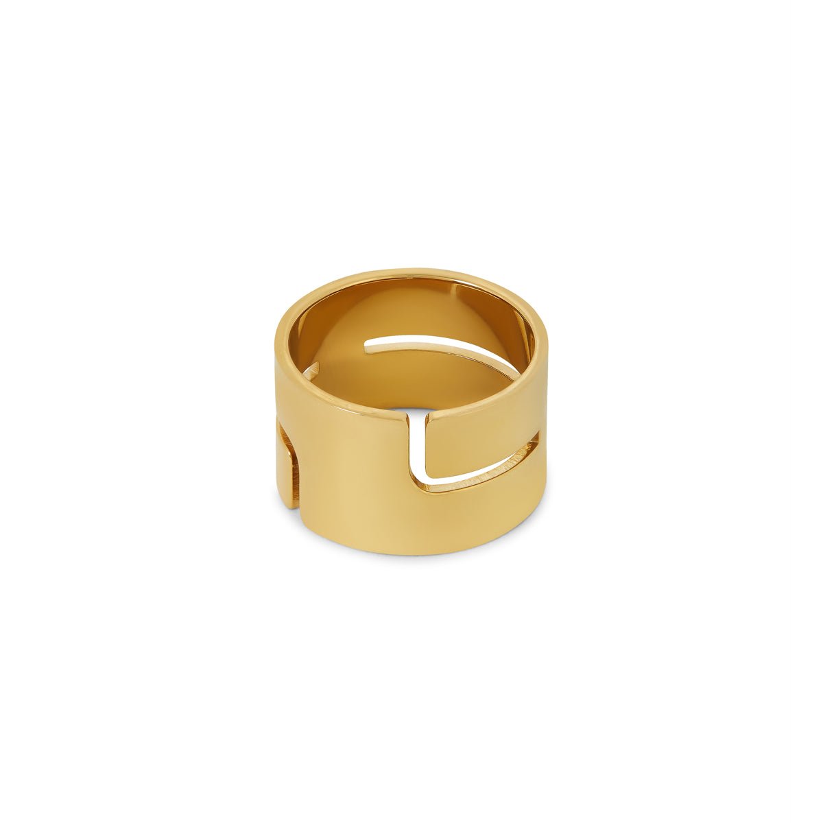Ring Hi-lo Chunky 18K Gold Plated