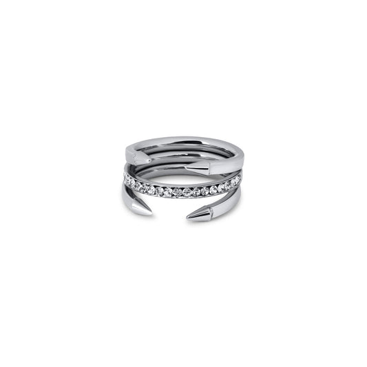 Ring Nail Tips - Silver