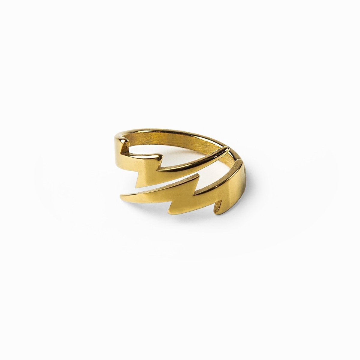 Ring Lightning Bolt 18K Gold Plated