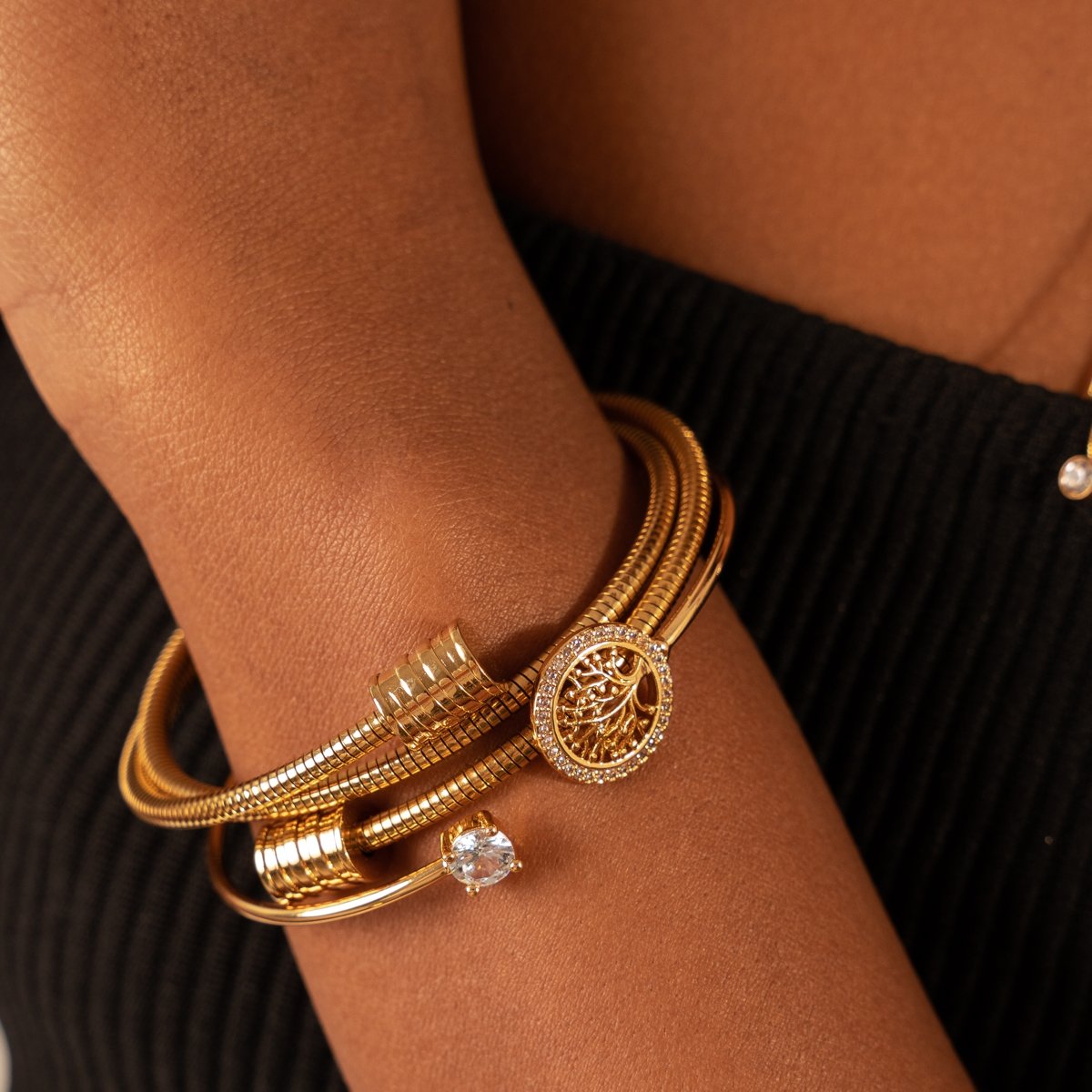 Tree of Life Bracelet 18K Gold Plated