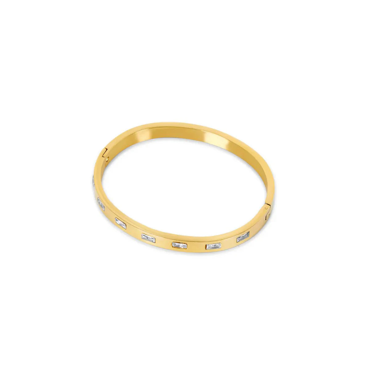 Carved Bracelet 18K Gold Plated