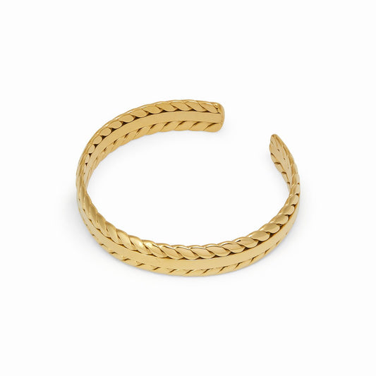 Leaves Gold Bracelet 18K Gold Plated