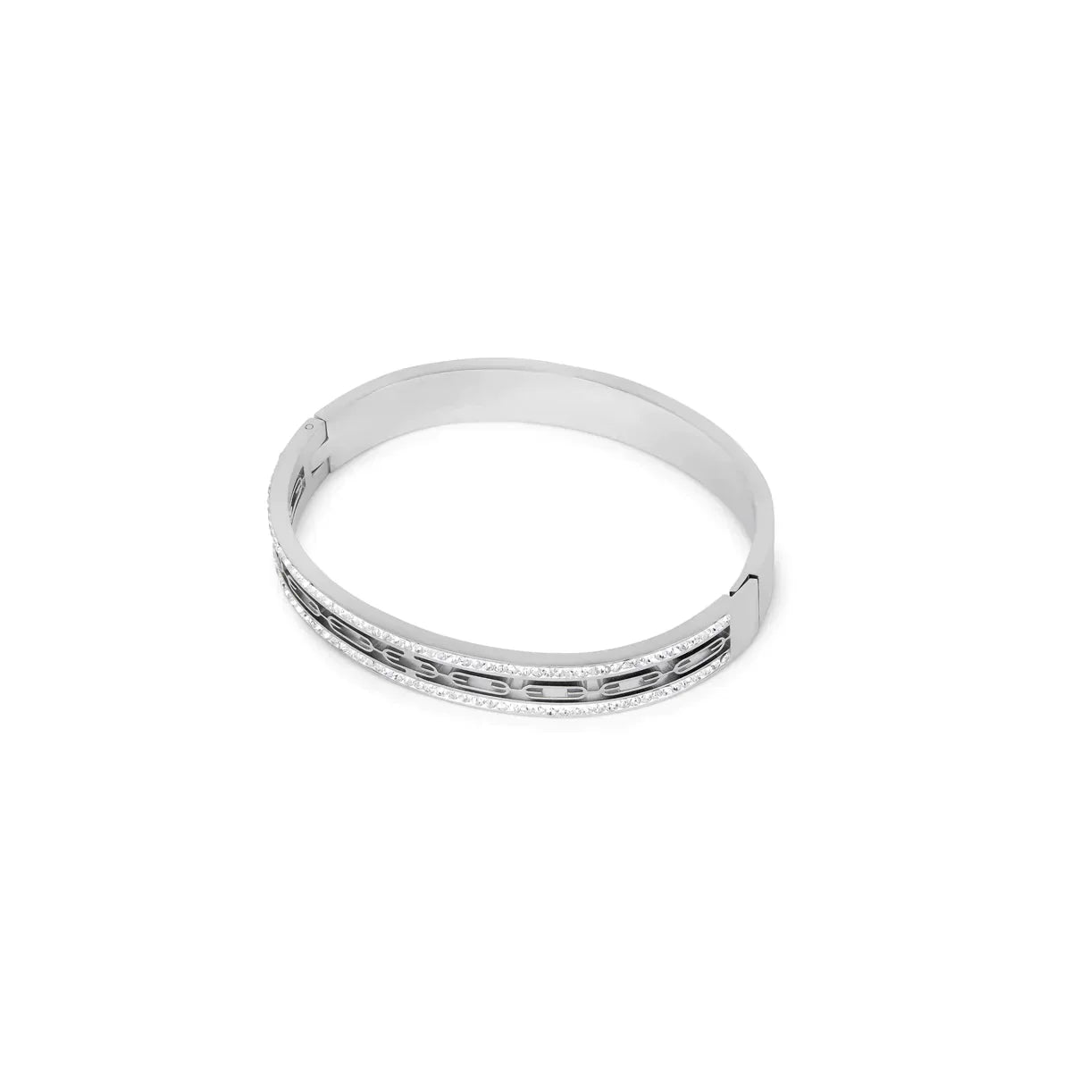 Ivy Stone Crystals Bracelet - Silver