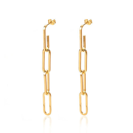 Earring Hellen Chain Links 18K Gold Plated
