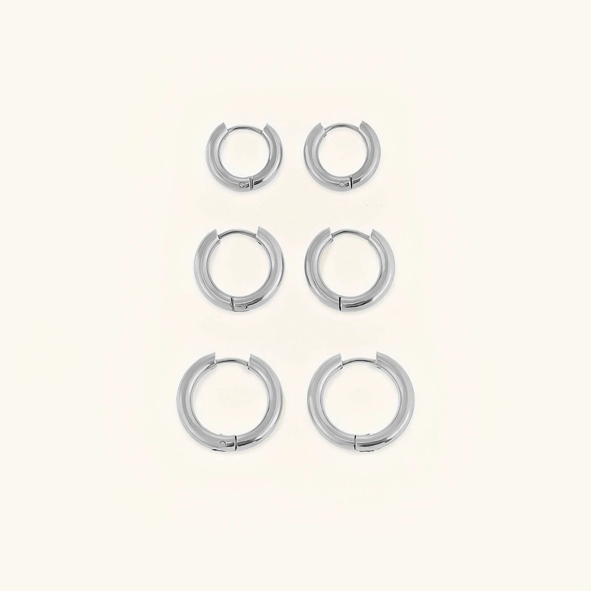 Trio of Hoops Earring 18K Gold Plated