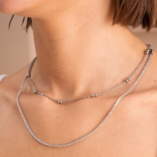 Necklace Dely - Silver