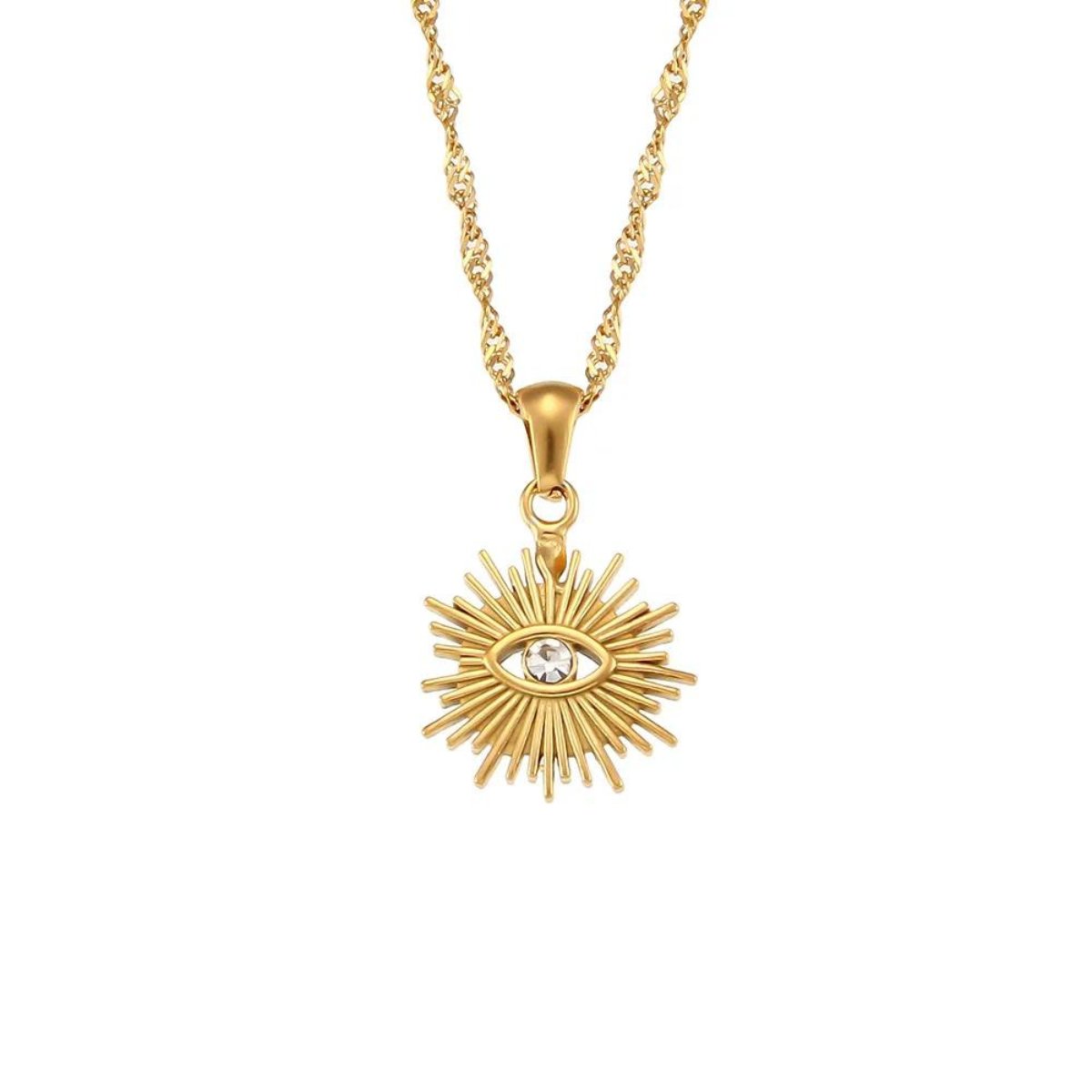 Necklace Eye 18K Gold Plated