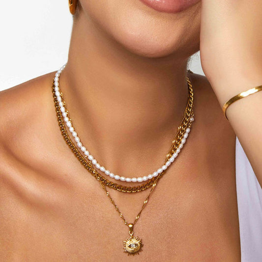 Necklace Eye 18K Gold Plated