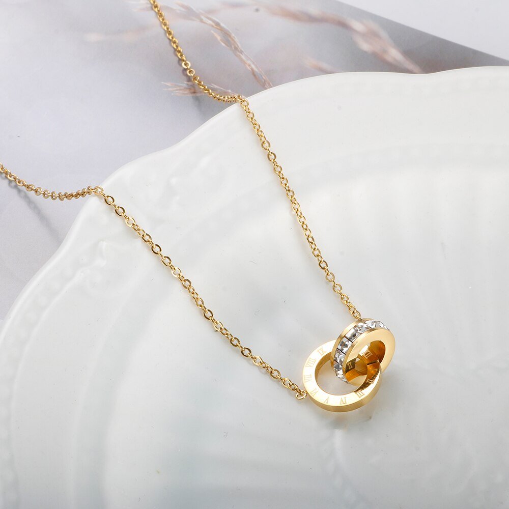 Necklace Imperial Zirconia Stone 18K Gold Plated