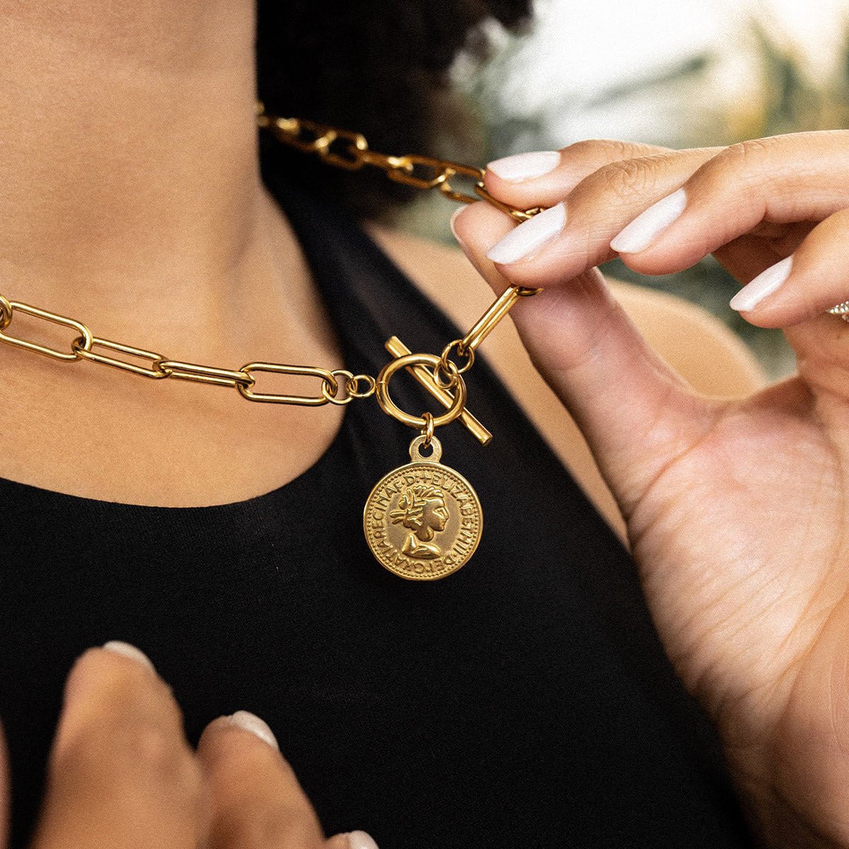Necklace London Cents 18K Gold Plated