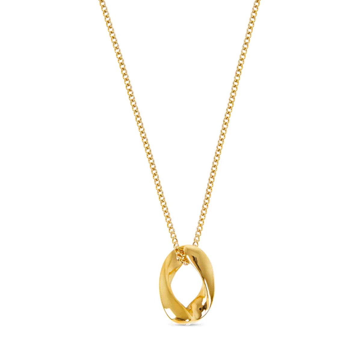 Necklace Link Pendant 18K Gold Plated
