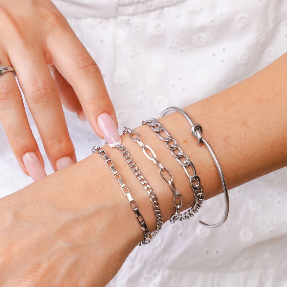Elegance Bracelet & Knot Bracelet Kit - Silver