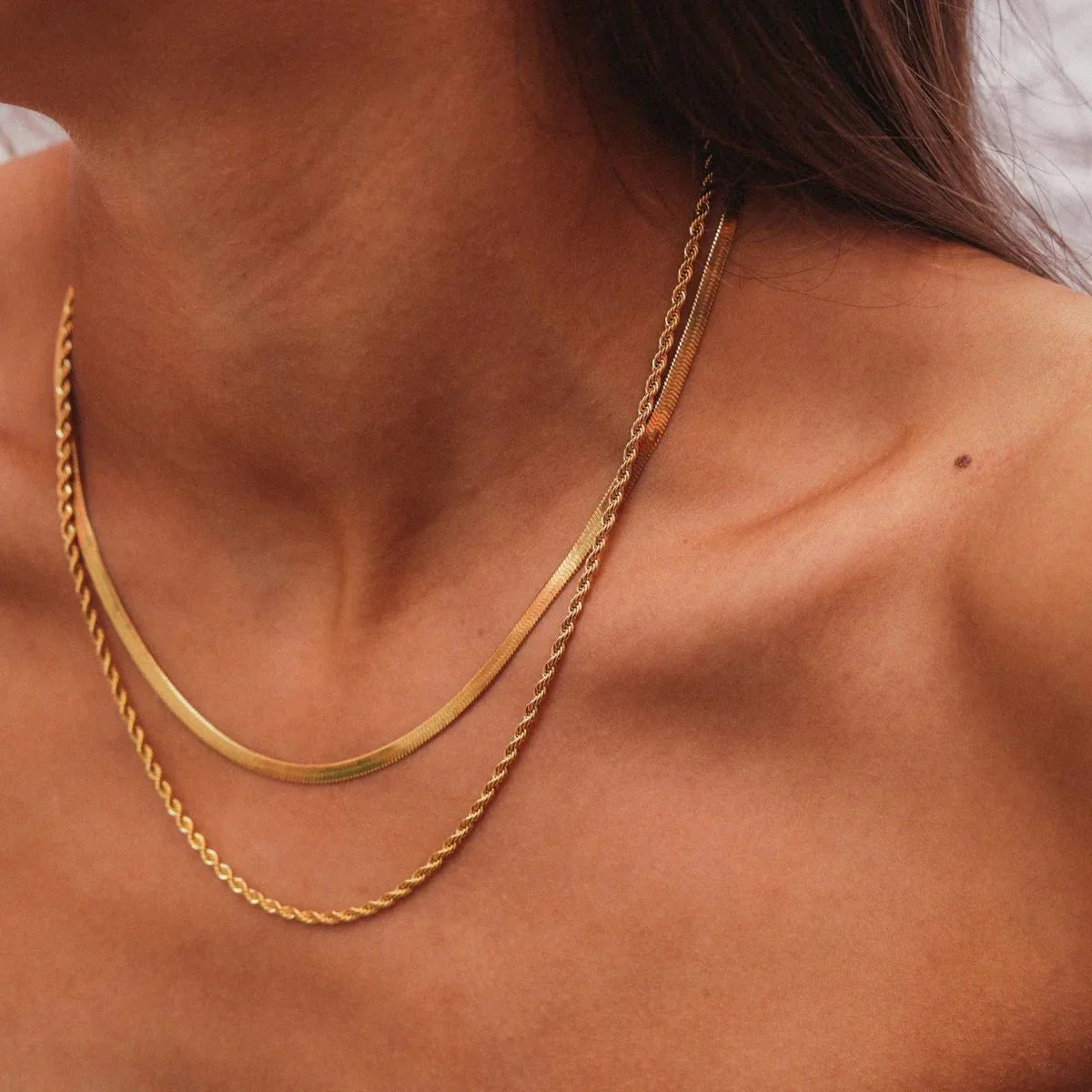 Melina Necklace Mix 18K Gold Plated