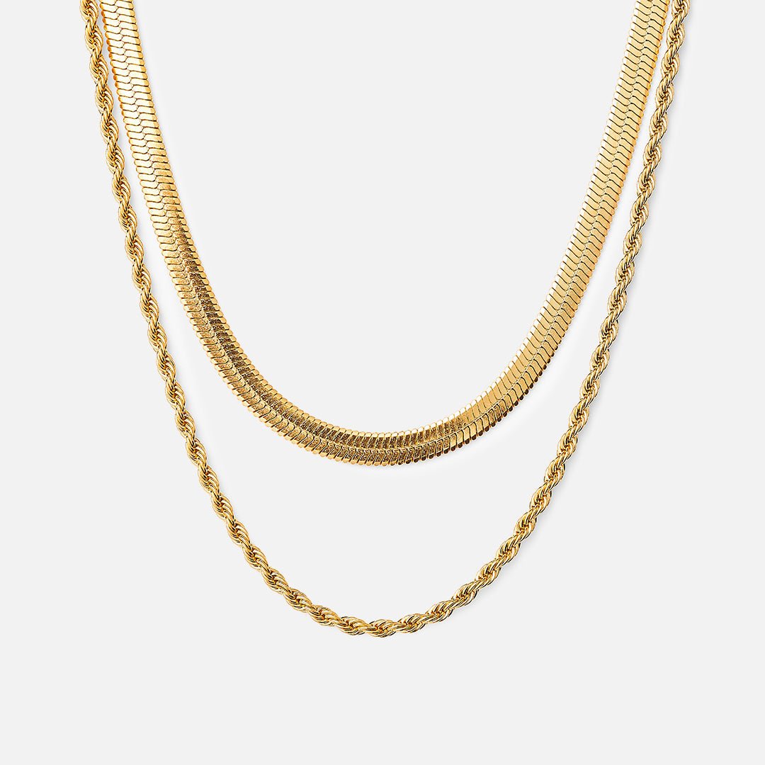 Melina Necklace Mix 18K Gold Plated