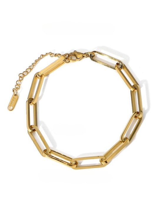 Celina Link Chain Bracelet 18K Gold Plated
