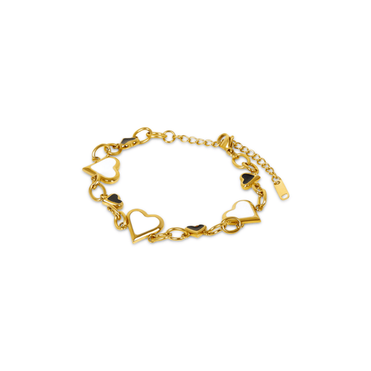 Monochromatic Love Glow Bracelet 18K Gold Plated
