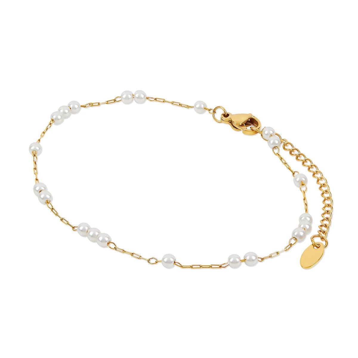 Anklet Pearl Delicate 18K Gold Plated